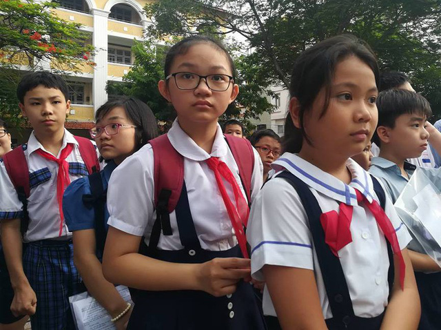 Thí sinh dự thi vào lớp 6 Trường THPT chuyên Trần Đại Nghĩa